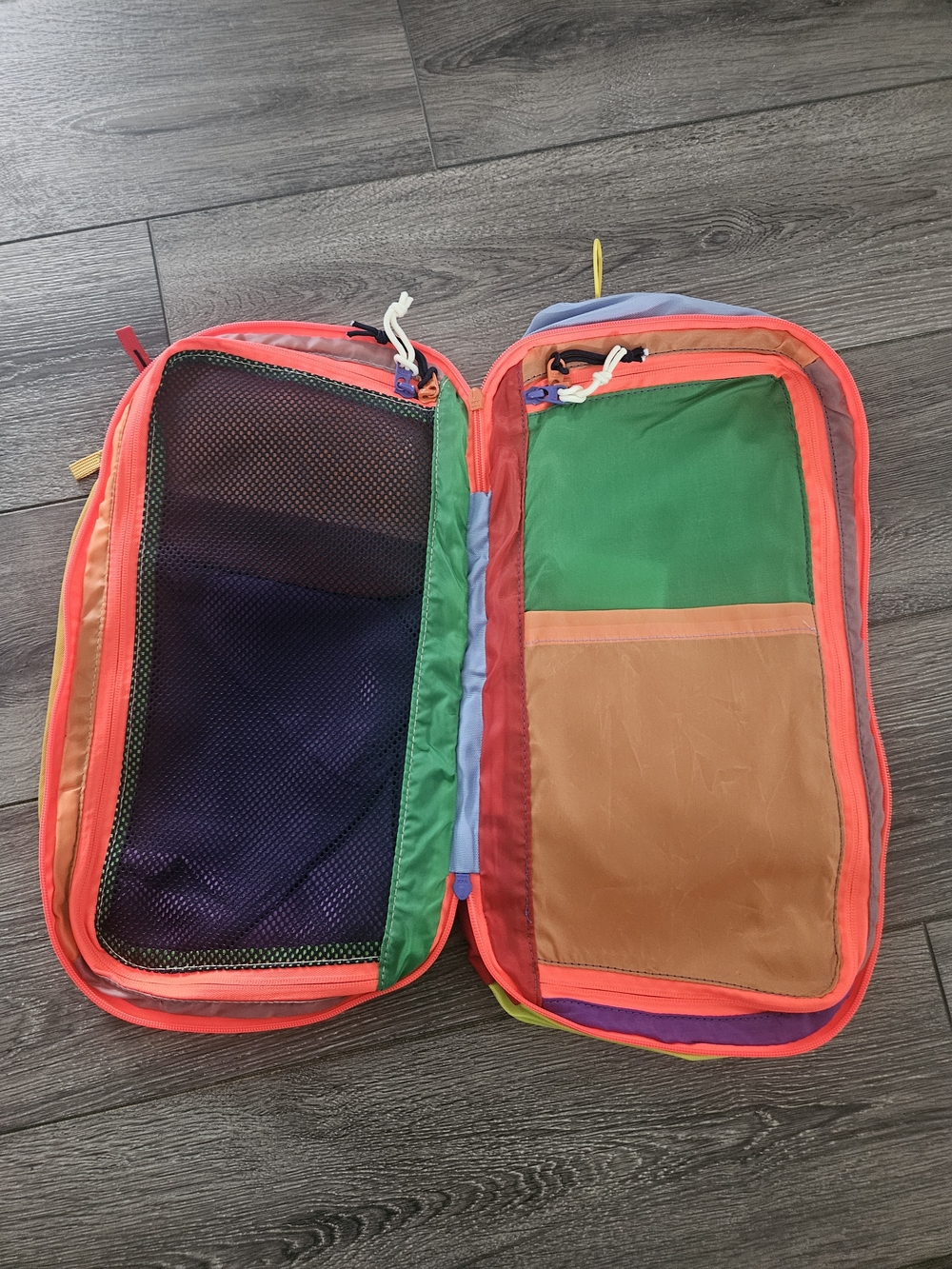 cotopaxi Allpa Daypack in mustard yellow with pink and purple accents - Picture 5 of 5